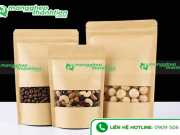 Túi Zip Giấy Kraft Có Cửa Sổ