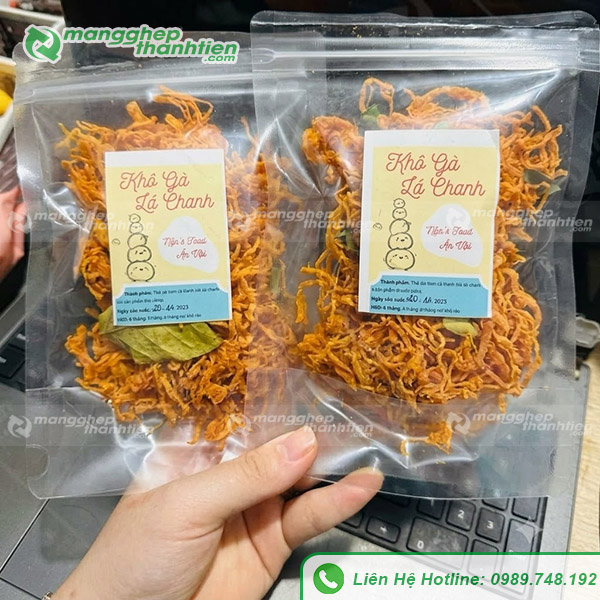 Túi zip ghép trong suốt PET dùng đóng gói thực phẩm và hàng tiêu dùng