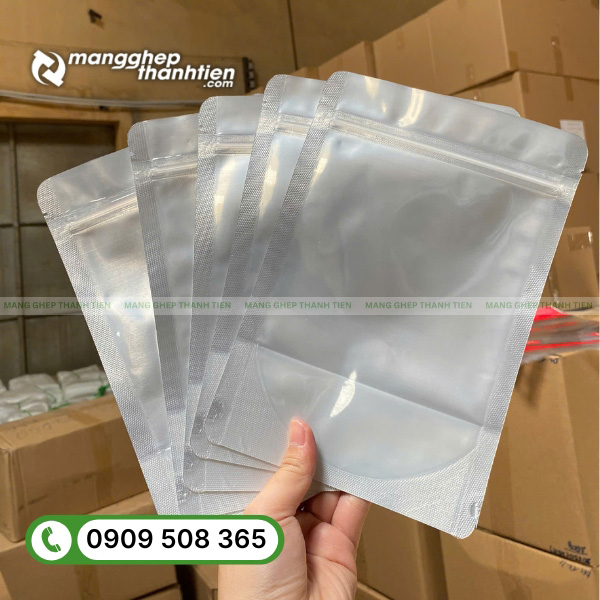 T&uacute;i zip bạc nhỏ d&ugrave;ng đựng mẫu thử v&agrave; đồ kh&ocirc;