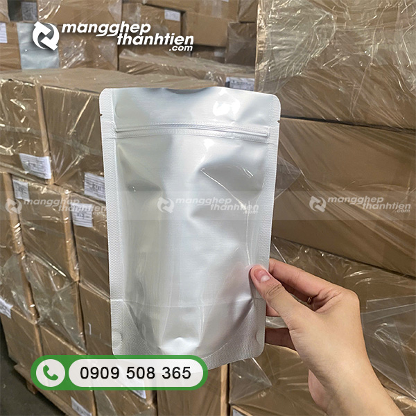 Mẫu t&uacute;i zip bạc được sử dụng rộng r&atilde;i