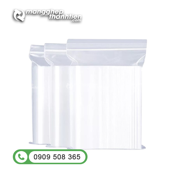 Túi zip chỉ trắng trong suốt đóng gói thực phẩm và dược phẩm