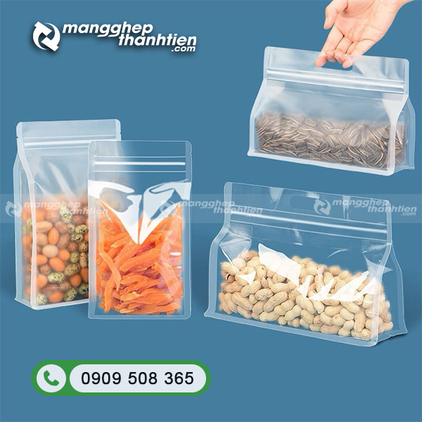 T&uacute;i zip 8 cạnh đựng b&aacute;nh kẹo cao cấp