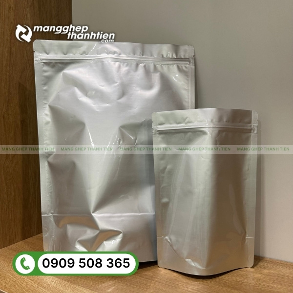 T&uacute;i zip bạc 2 mặt k&iacute;n, chống &aacute;nh s&aacute;ng v&agrave; chống ẩm