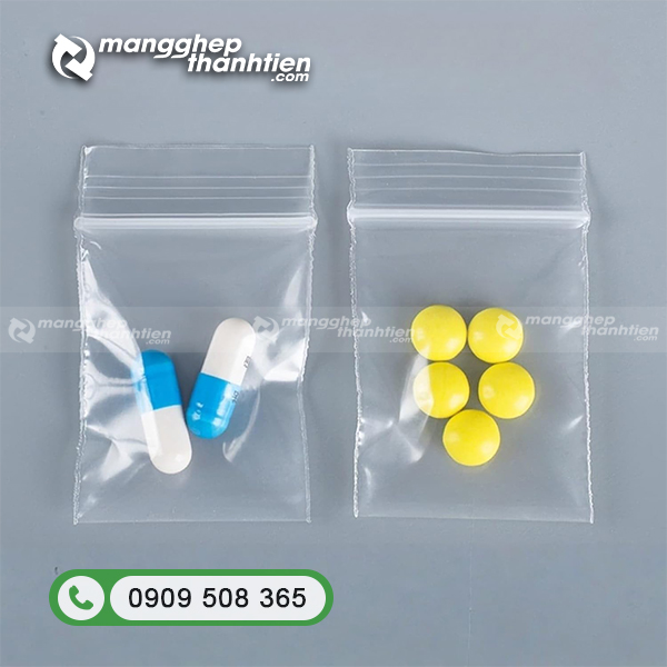 Túi zipper chỉ trắng đựng thuốc và chia liều dược phẩm y tế