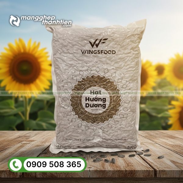 Túi hút chân không đựng hạt hướng dương bảo quản lâu