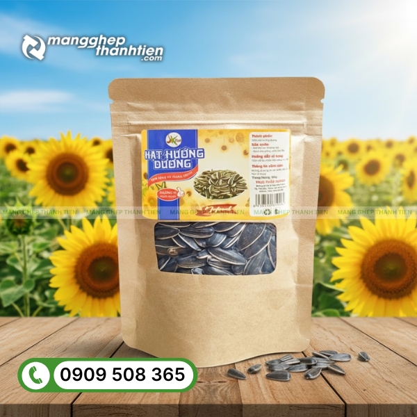 Túi zip đựng hạt hướng dương tiện lợi, dễ đóng mở