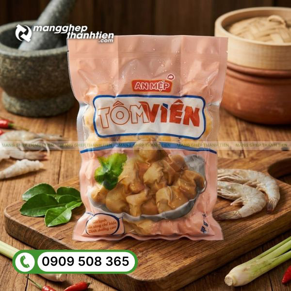 Bao b&igrave; đ&oacute;ng g&oacute;i t&ocirc;m vi&ecirc;n chi&ecirc;n chuy&ecirc;n dụng cho thực phẩm đ&ocirc;ng lạnh