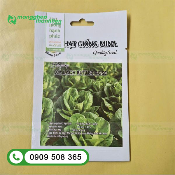 Bao bì hạt giống rau cản sáng, chống ẩm tốt