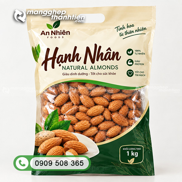 T&uacute;i đựng hạnh nh&acirc;n &eacute;p 3 bi&ecirc;n gi&aacute; rẻ&nbsp;