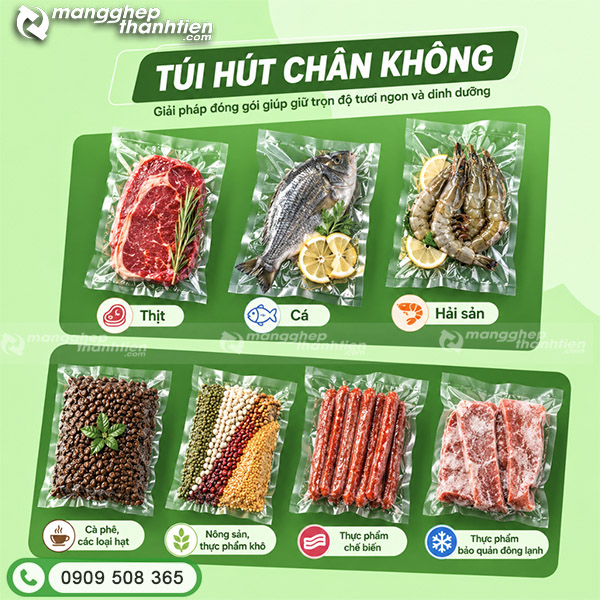 Ứng dụng của t&uacute;i h&uacute;t ch&acirc;n kh&ocirc;ng 1 mặt nh&aacute;m, 1 mặt trơn