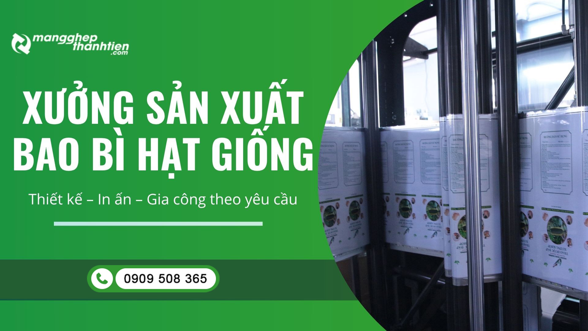 Xưởng sản xuất bao bì hạt giống giá rẻ