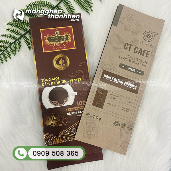 Bao b&igrave; đ&oacute;ng g&oacute;i c&agrave; ph&ecirc; đa dạng, bảo quản c&agrave; ph&ecirc; tươi l&acirc;u v&agrave; thu h&uacute;t kh&aacute;ch h&agrave;ng.