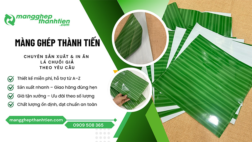 Cơ sở sản xuất lá chuối giả, lá chuối nhựa tại TP.HCM
