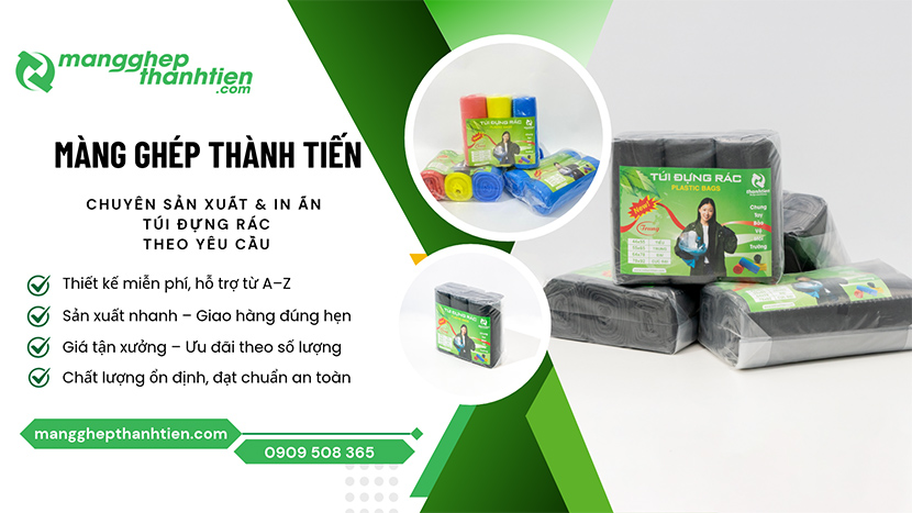 Cơ sở sản xuất t&uacute;i r&aacute;c, bao đựng r&aacute;c gi&aacute; sỉ TP.HCM