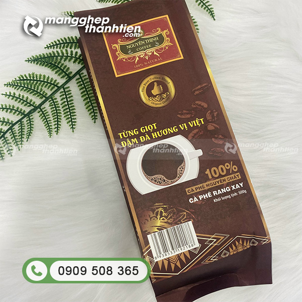 Th&ocirc;ng tin in ấn tr&ecirc;n bao b&igrave; c&agrave; ph&ecirc;, cung cấp đầy đủ th&ocirc;ng tin về sản phẩm.