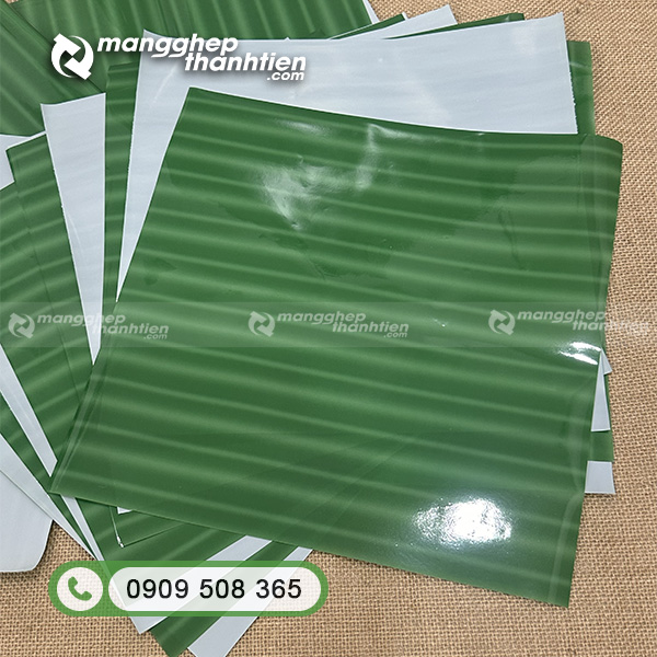 Mẫu lá chuối nhựa cắt sẵn kích thước đồng đều