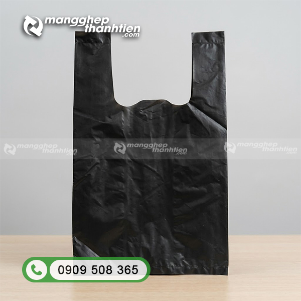 T&uacute;i đựng r&aacute;c 2 quai x&aacute;ch m&agrave;u đen tiện lợi x&aacute;ch di chuyển