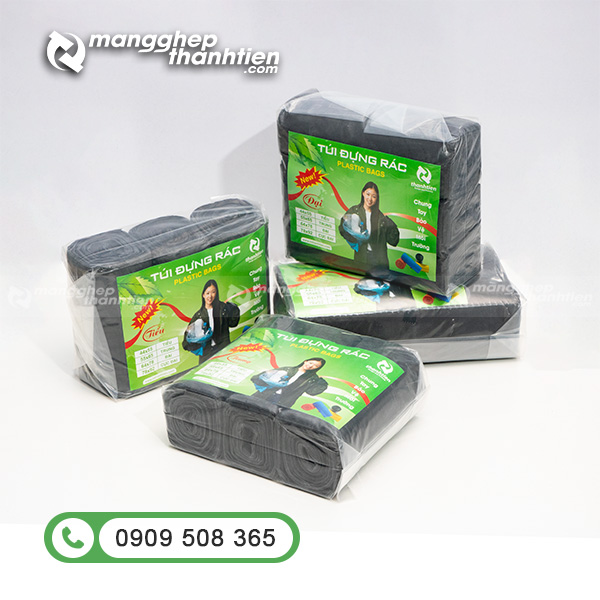 T&uacute;i đựng r&aacute;c cuộn đen tự hủy dẻo dai chống r&ograve; rỉ nước