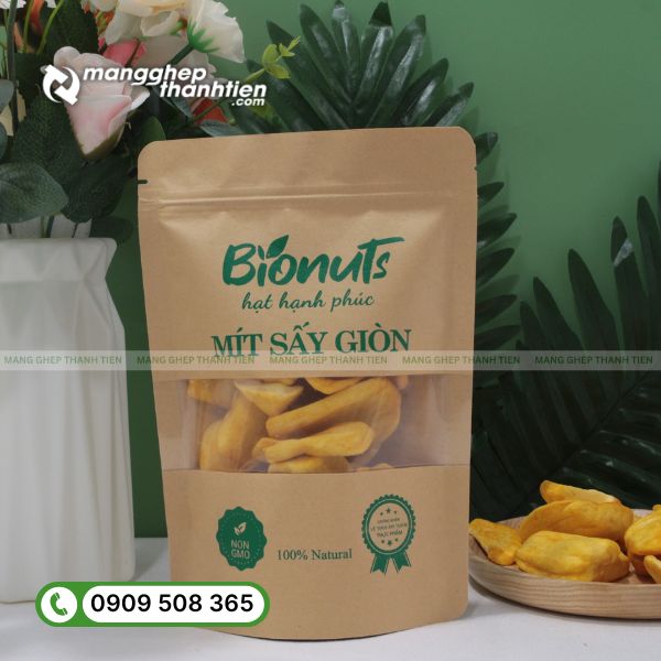 Bao bì trái cây sấy thân thiện môi trường.