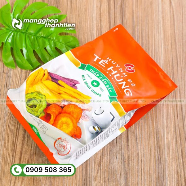 Bao bì đựng trái cây sấy xuất khẩu