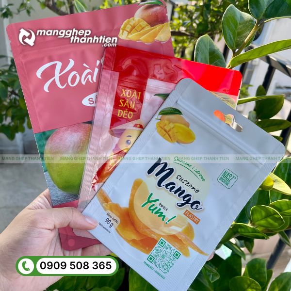 Bao bì trái cây sấy khô thiết kế đẹp, giữ hương vị tự nhiên