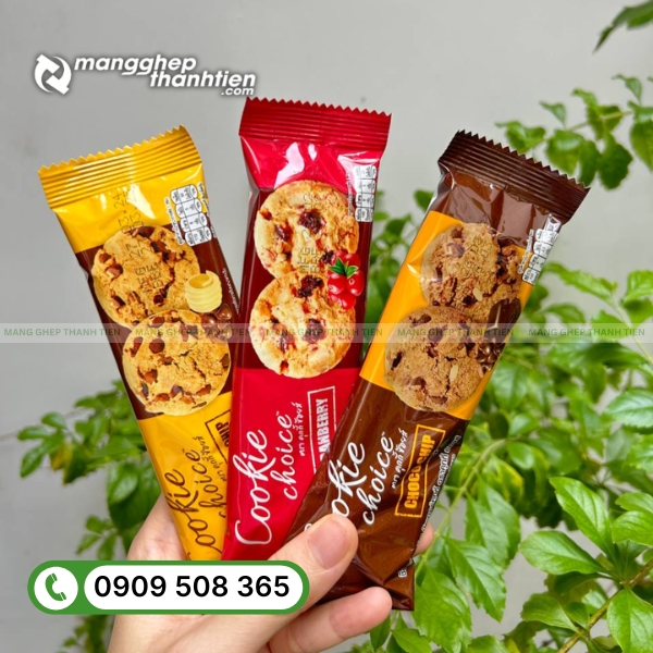 Bao b&igrave; b&aacute;nh cookie đẹp, in ấn sắc n&eacute;t, m&agrave;ng gh&eacute;p chất lượng.