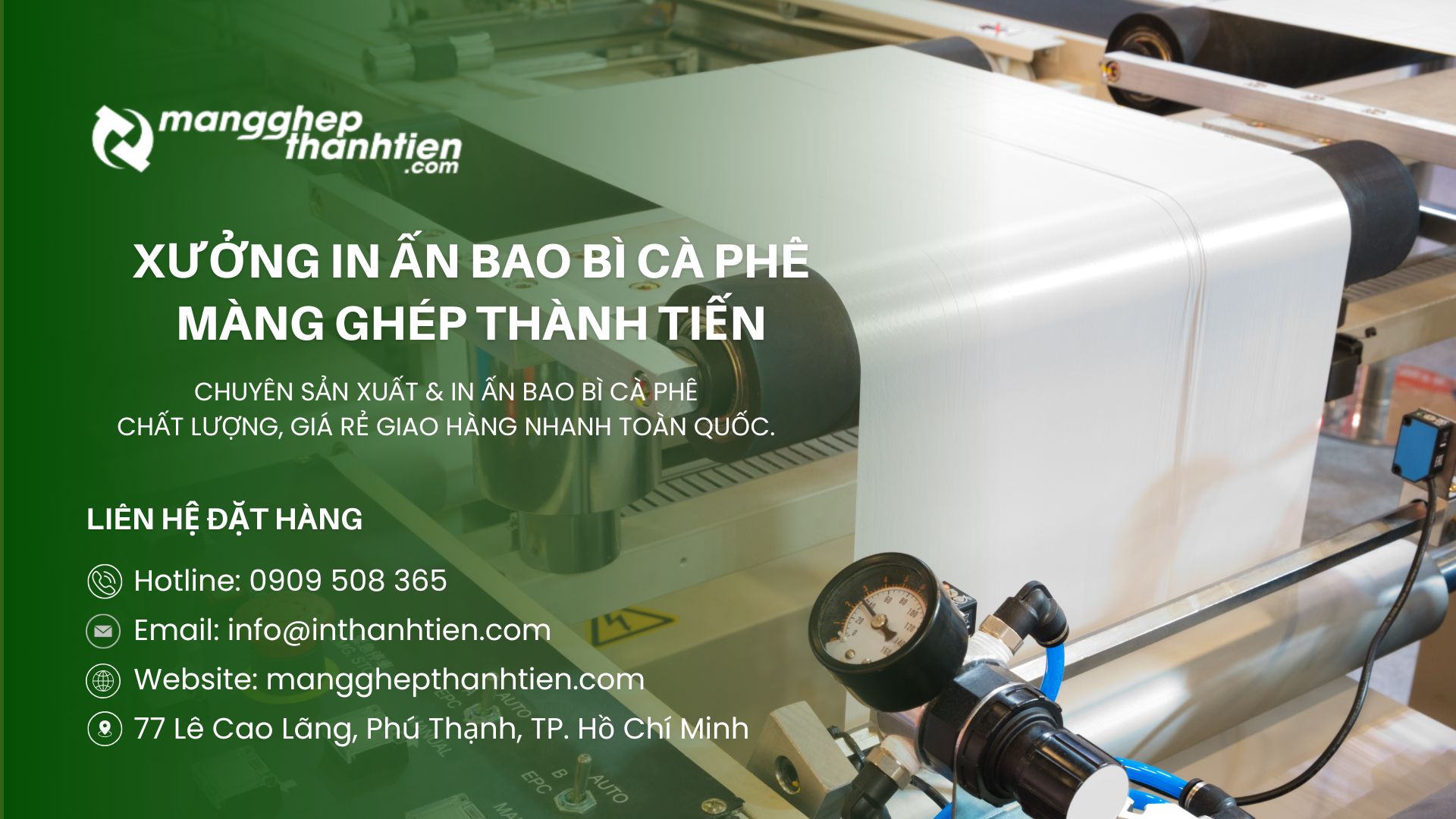 M&agrave;ng Gh&eacute;p Th&agrave;nh Tiến chuy&ecirc;n in ấn bao b&igrave; v&agrave; ph&ecirc; gi&aacute; rẻ