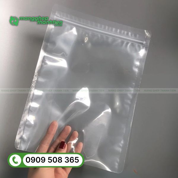 Túi zip hút chân không 2 mặt trong