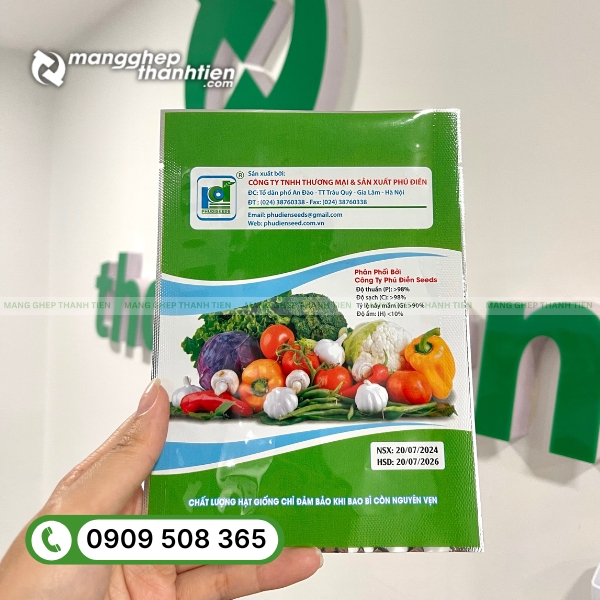 Bao b&igrave; hạt giống chống ẩm, ngăn hơi nước