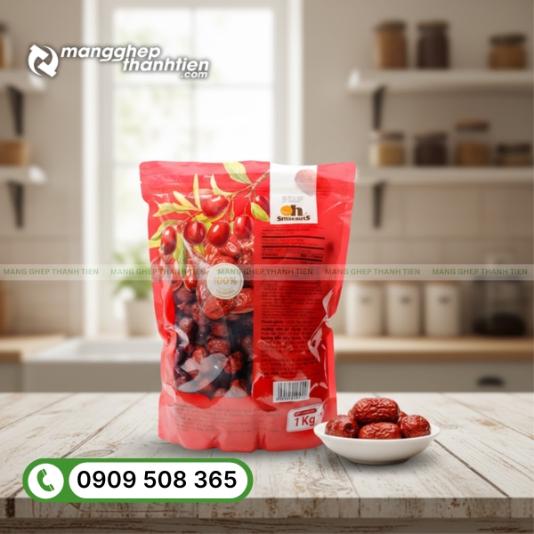 In bao b&igrave; đựng t&aacute;o đỏ c&ocirc;ng nghệ cao, m&agrave;u sắc sắc n&eacute;t, bền đẹp