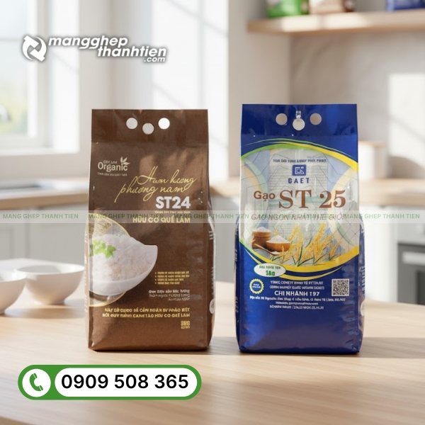 Mẫu bao đựng gạo đẹp, thiết kế chuy&ecirc;n nghiệp