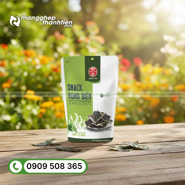 Thiết kế t&uacute;i đựng rong biển sấy tối ưu nhận diện thương hiệu