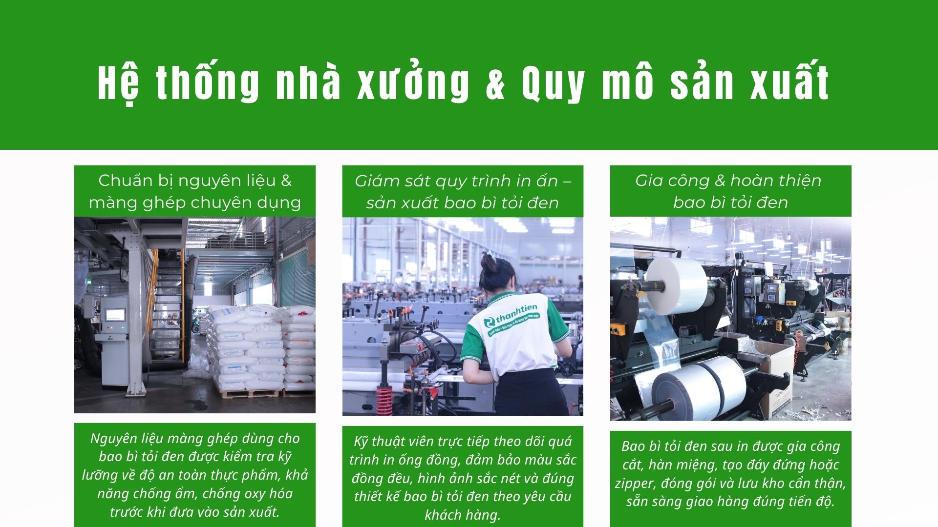 Xưởng in bao bì tỏi đen Thành Tiến tại TP.HCM