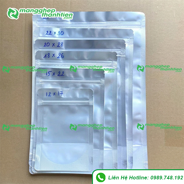 Kích thước túi zip đựng nước lèo theo dung tích