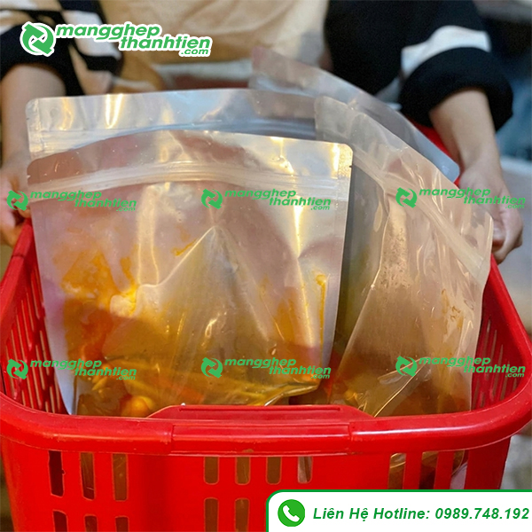 Túi zip đựng nước sốt và sốt ăn kèm