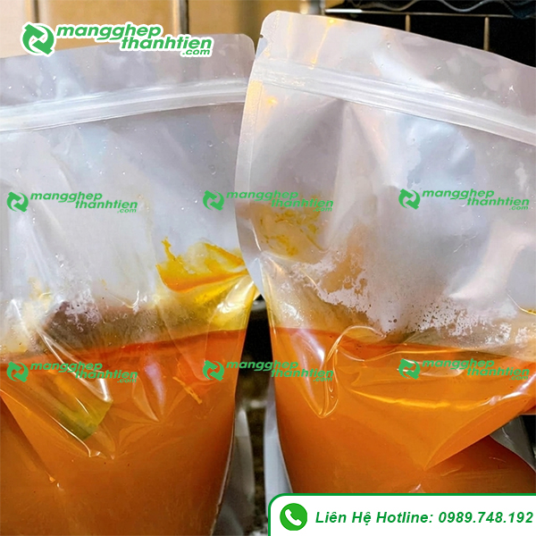 Túi zip đựng nước chấm kích thước nhỏ