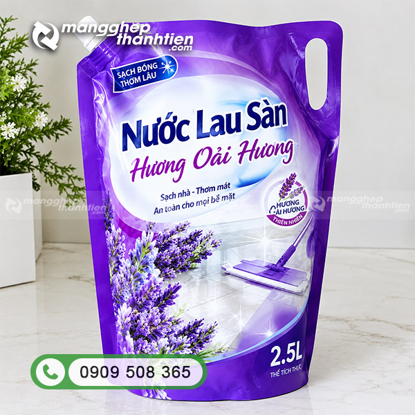 T&uacute;i nước giặt, nước xả c&oacute; v&ograve;i in ấn bắt mắt