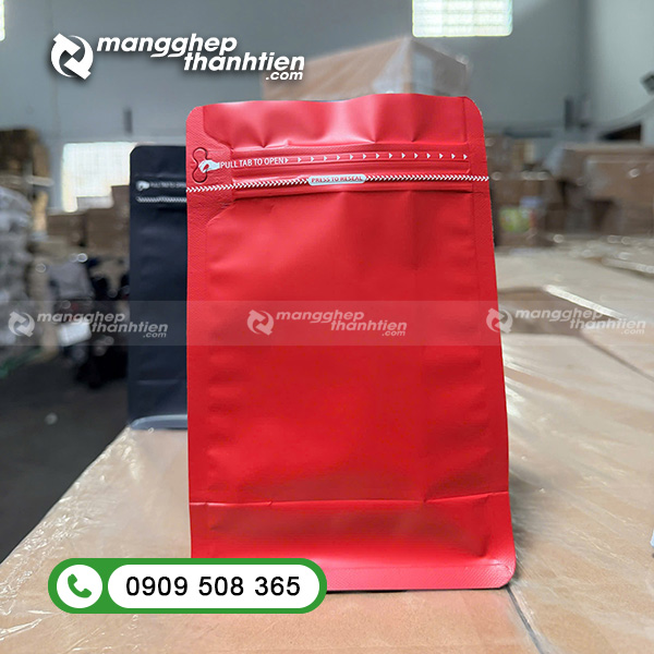 T&uacute;i zipper 8 cạnh đ&aacute;y đứng
