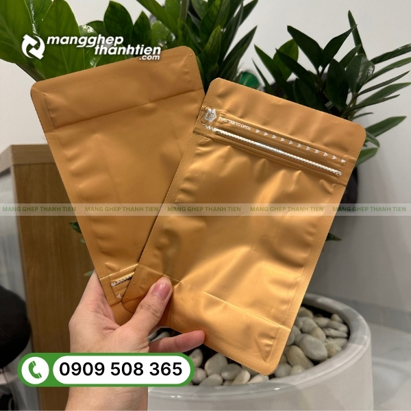 T&uacute;i zipper nh&ocirc;m 8 cạnh cao cấp chống ẩm