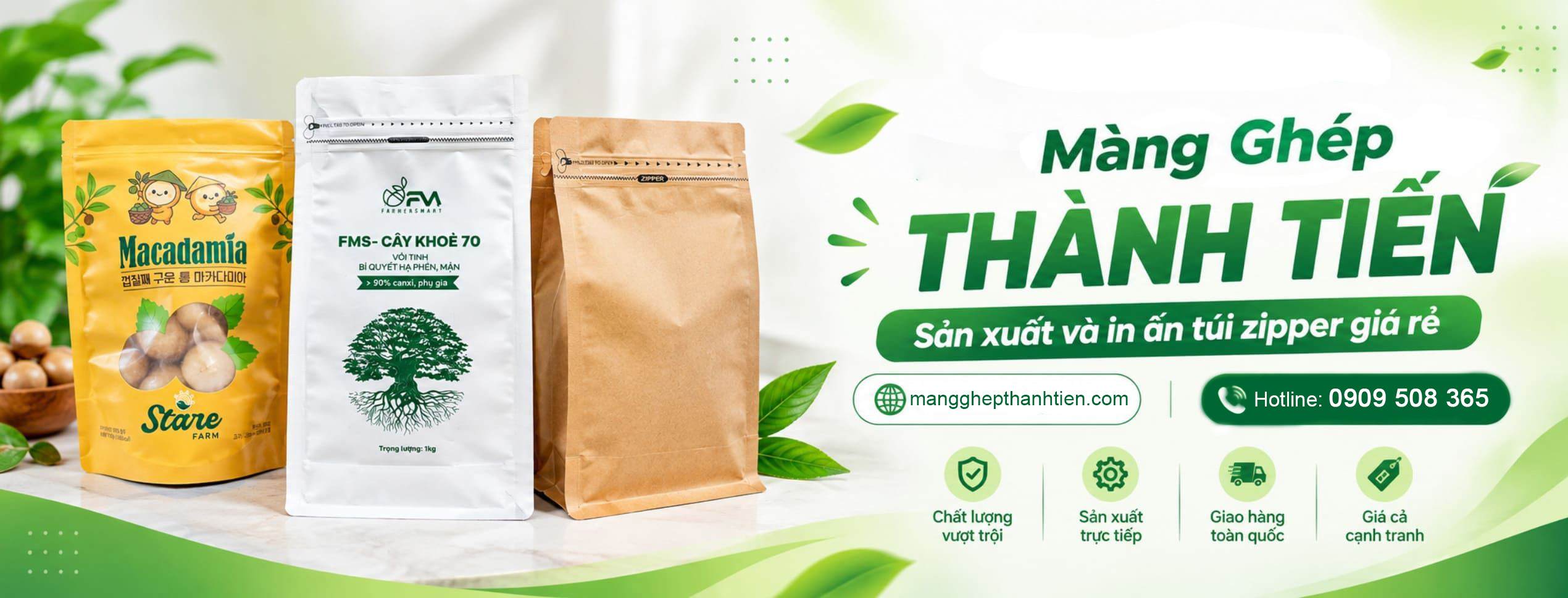 SẢN XUẤT VÀ IN TÚI ZIPPER TẠI MÀNG GHÉP THÀNH TIẾN