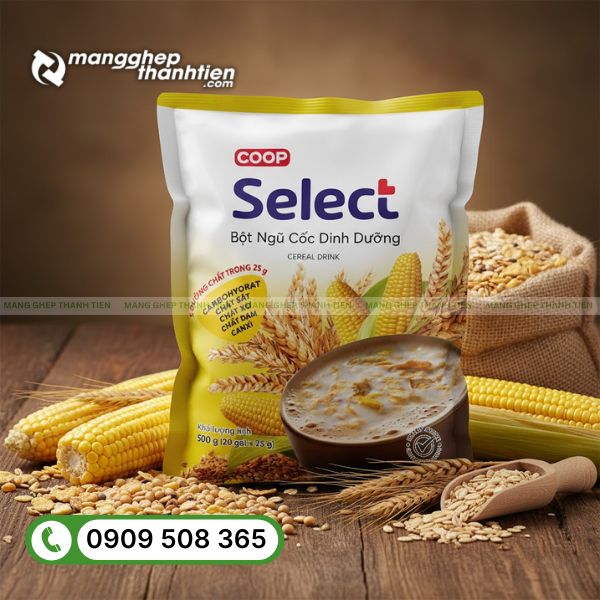 Bao b&igrave; bột ngũ cốc m&agrave;ng gh&eacute;p an to&agrave;n, gi&uacute;p bảo quản tốt v&agrave; giữ trọn dinh dưỡng