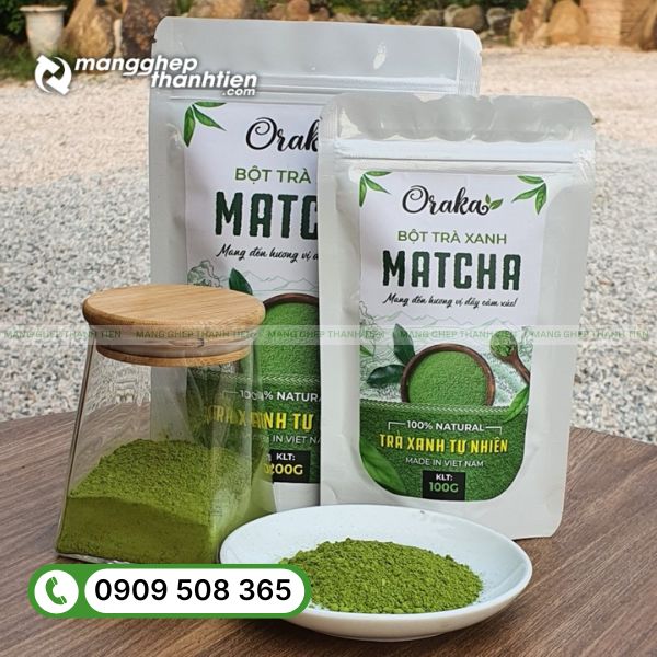 Cấu tạo bao b&igrave; bột matcha nhiều lớp chống ẩm