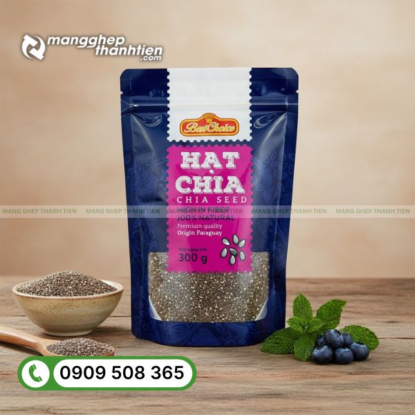 In bao b&igrave; hạt chia theo y&ecirc;u cầu thiết kế ri&ecirc;ng