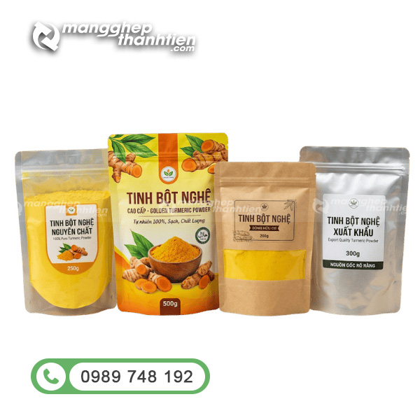 In bao b&igrave; tinh bột nghệ c&ocirc;ng nghệ cao m&agrave;u sắc sắc n&eacute;t