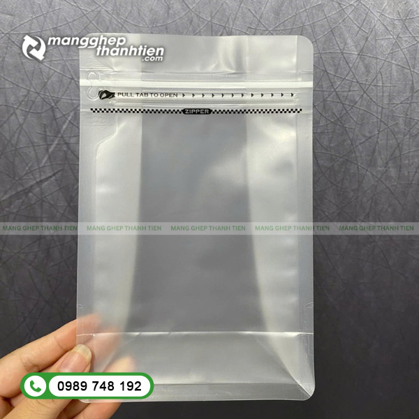 Thiết kế kh&oacute;a zip chắc chắn tiện lợi cho bảo quản thực phẩm kh&ocirc;