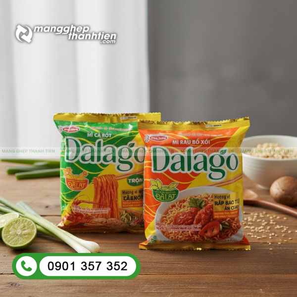 Cấu tạo bao b&igrave; m&igrave; ăn liền từ m&agrave;ng gh&eacute;p nhiều lớp