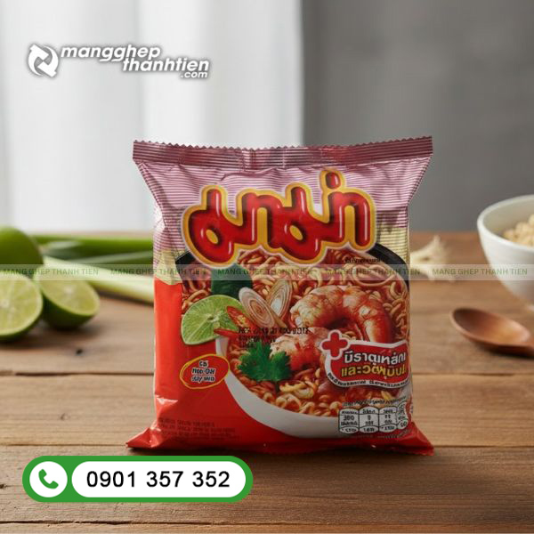 Chi tiết in ấn bao b&igrave; m&igrave; g&oacute;i sắc n&eacute;t, b&aacute;m mực tốt