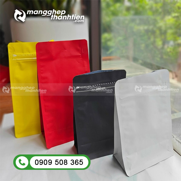 Mẫu t&uacute;i zip 8 cạnh đ&aacute;y vu&ocirc;ng đủ m&agrave;u sắc