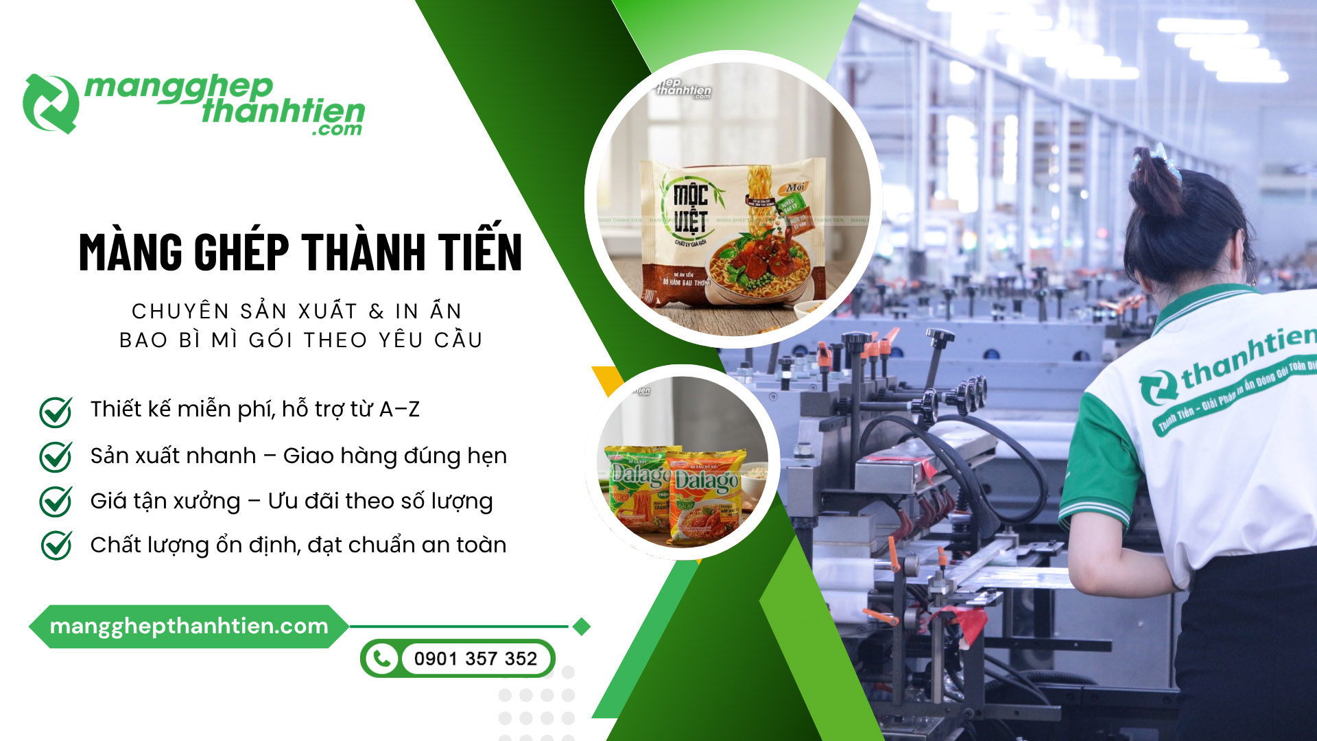 Xưởng in bao b&igrave; m&igrave; ăn liền tại TPHCM