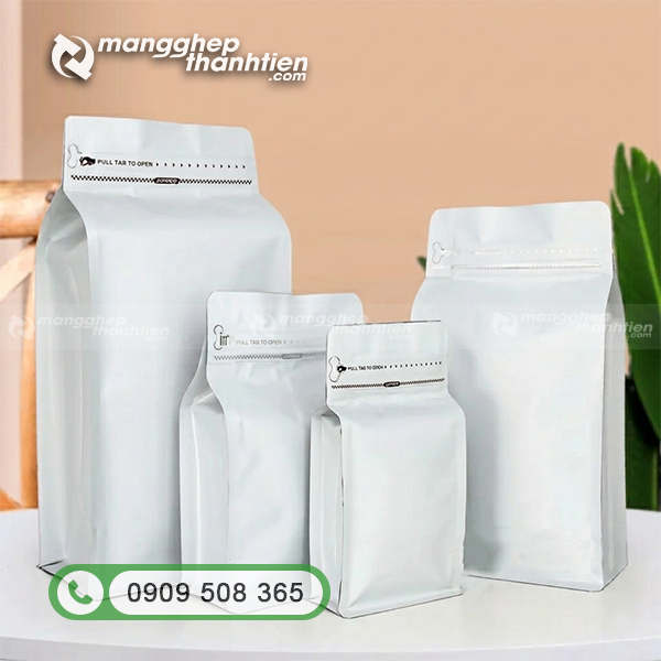 T&uacute;i zipper sữa đ&aacute;y vu&ocirc;ng, 8 cạnh ph&ugrave; hợp với c&aacute;c d&ograve;ng sản phẩm cần h&igrave;nh thức bao b&igrave; cao cấp